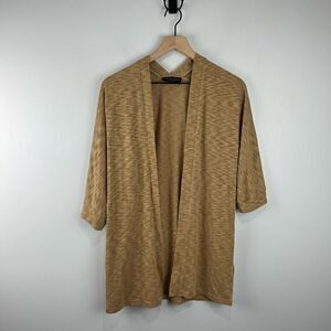 Laundry by Shelli Segal Los Angeles Tan Open Cardigan M